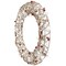18 Inch Prelit Champagne Gold Glittered Rattan Berry Christmas Wreath